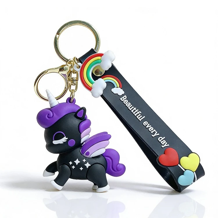 Pink Unicorn Keychain high quality
